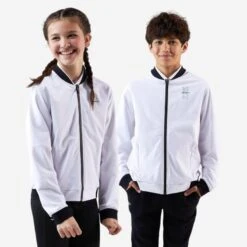 Artengo Veste De Tennis Légère Extensible Garçon - ERGOLS - Blanc