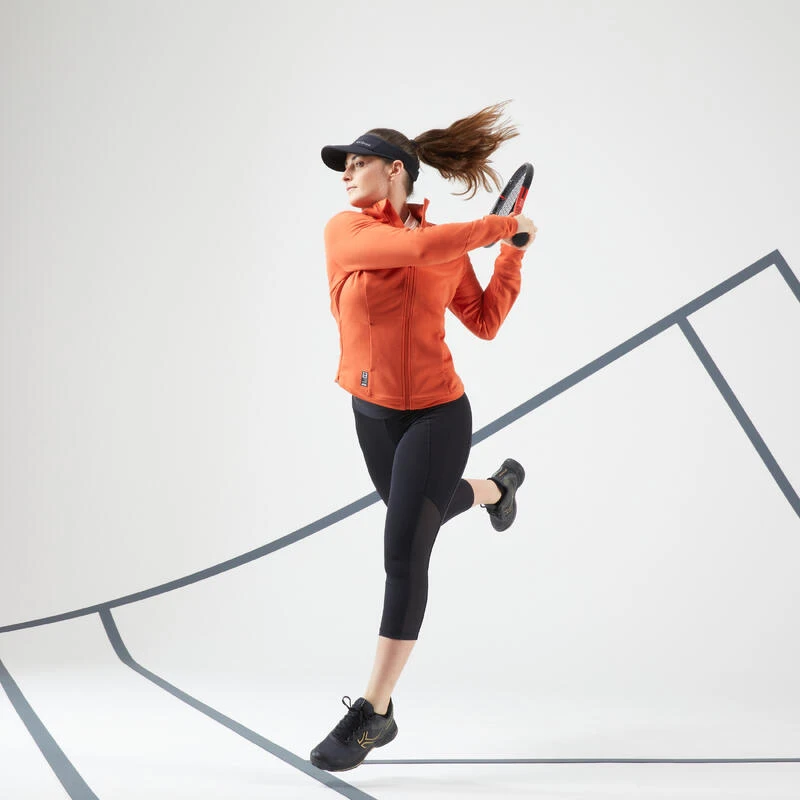 Artengo Veste Tennis Dry Soft Femme - Dry 900 Orange 2 Artengo Veste Tennis Dry Soft Femme - Dry 900 Orange – Image 2
