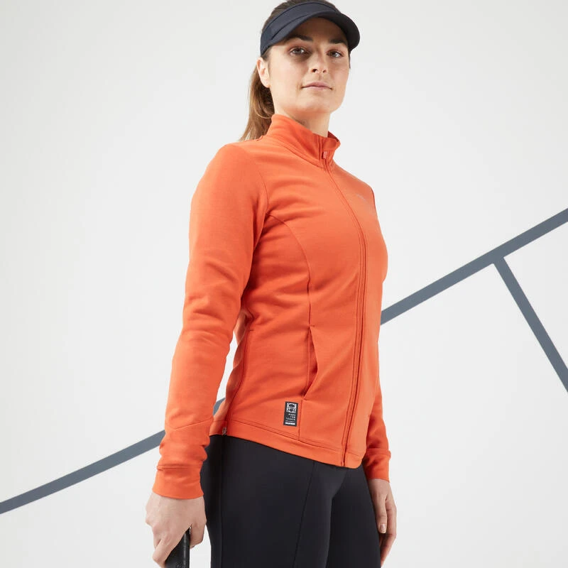 Artengo Veste Tennis Dry Soft Femme - Dry 900 Orange 4 Artengo Veste Tennis Dry Soft Femme - Dry 900 Orange – Image 4