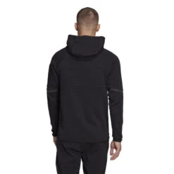 VESTE ZIPPÉE A CAPUCHE ADIDAS NOIR -Balle Jeux Vêtements Magasin veste zippee a capuche adidas noir 2