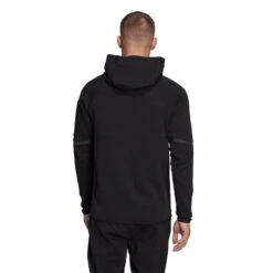 VESTE ZIPPÉE A CAPUCHE ADIDAS NOIR -Balle Jeux Vêtements Magasin veste zippee a capuche adidas noir 4