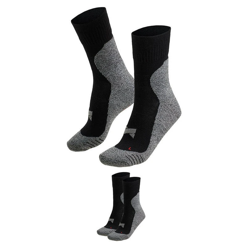 Xtreme - Chaussettes De Sport Mi-hautes - Unisexe - Paquet De 4 - Noir - 2 Xtreme - Chaussettes De Sport Mi-hautes - Unisexe - Paquet De 4 - Noir - – Image 2